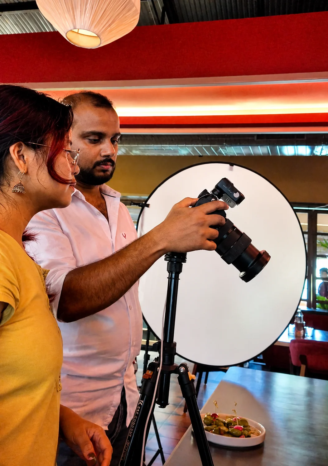 Behind the scenes